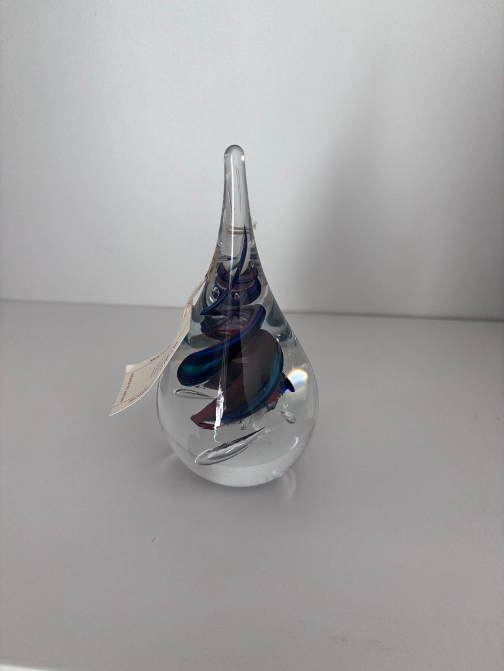 Marian Pyrcak blown glass paperweight